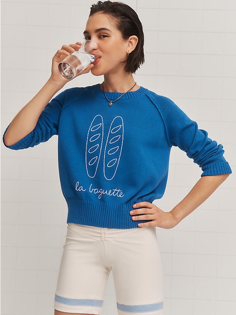 SUNDRY Anthropologie Baguette Knit Sweater